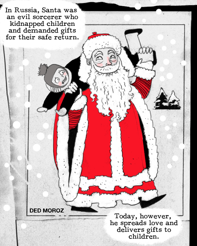 Artwork from 'Santa Clones' comic.
